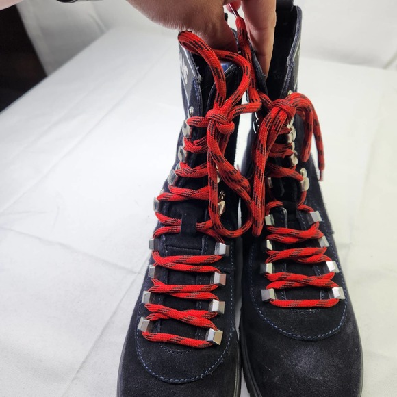 Tommy Hilfiger Women's Dark Blue Tommy Jeans Yvonne Lace-Up Ankle Boots Size 10 - Picture 12 of 12